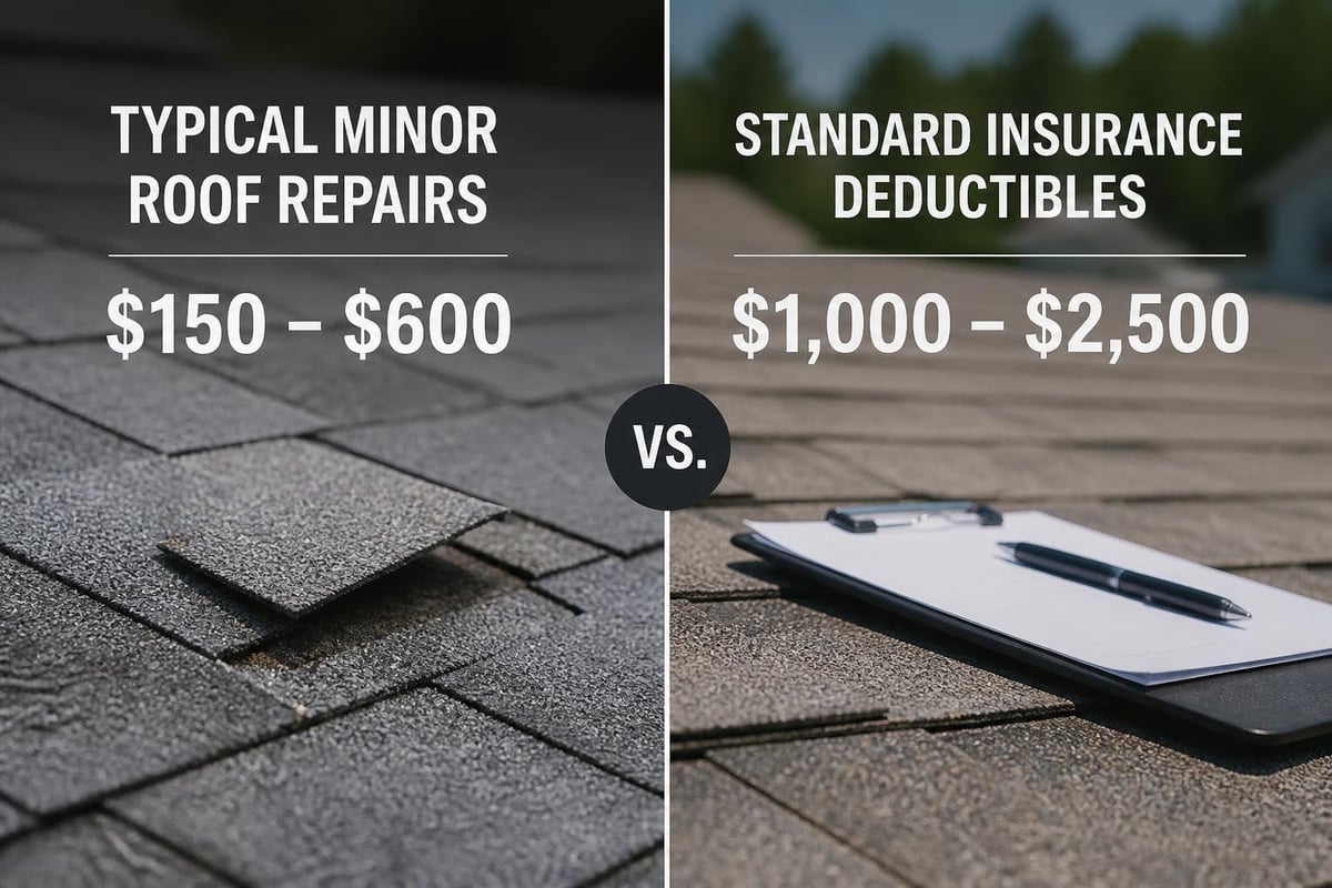 Minor roof repair costs