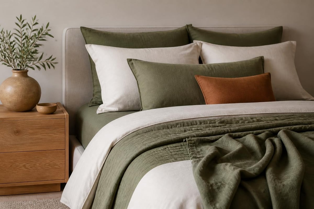 Bedroom styling layers