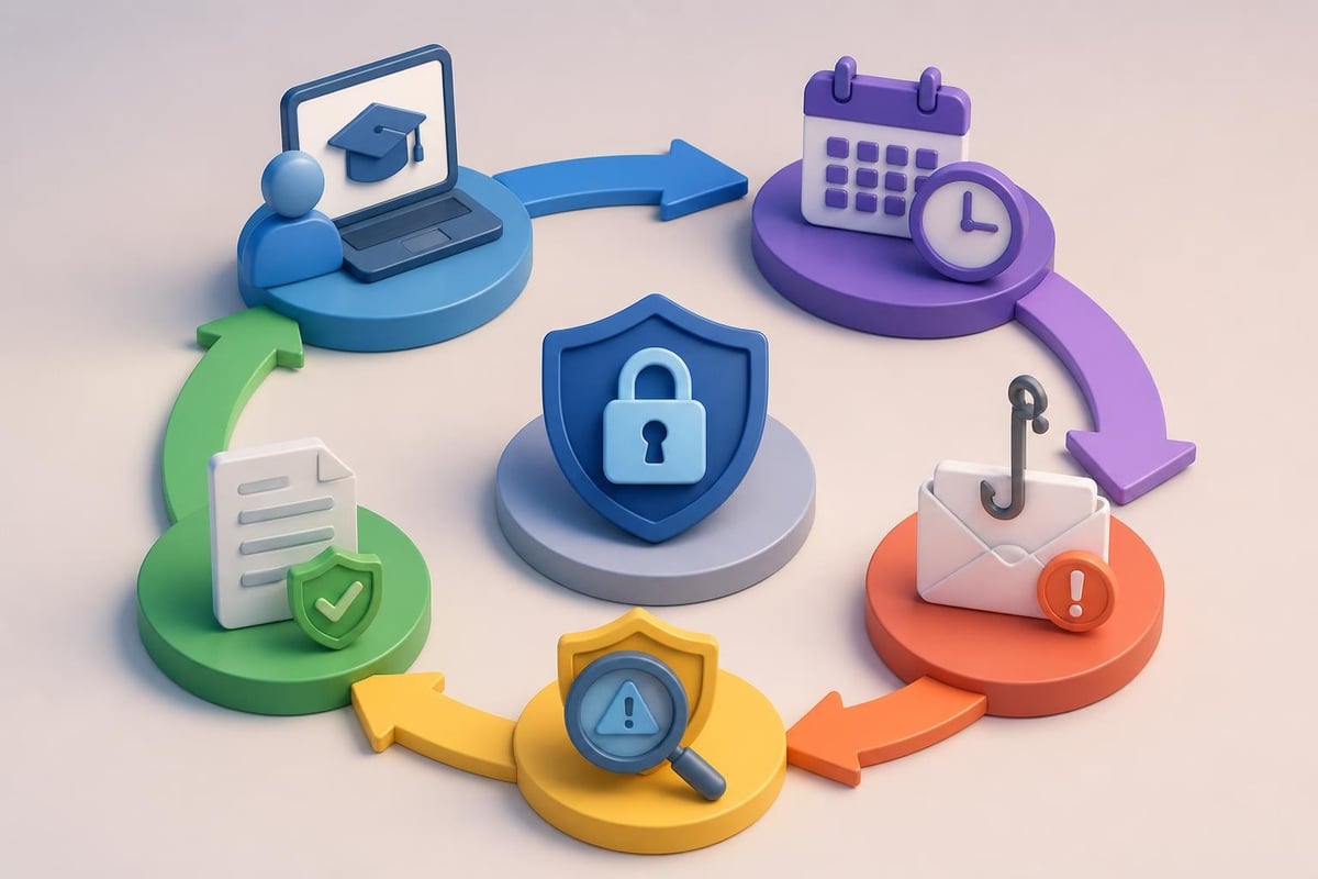 Security awareness training cycle