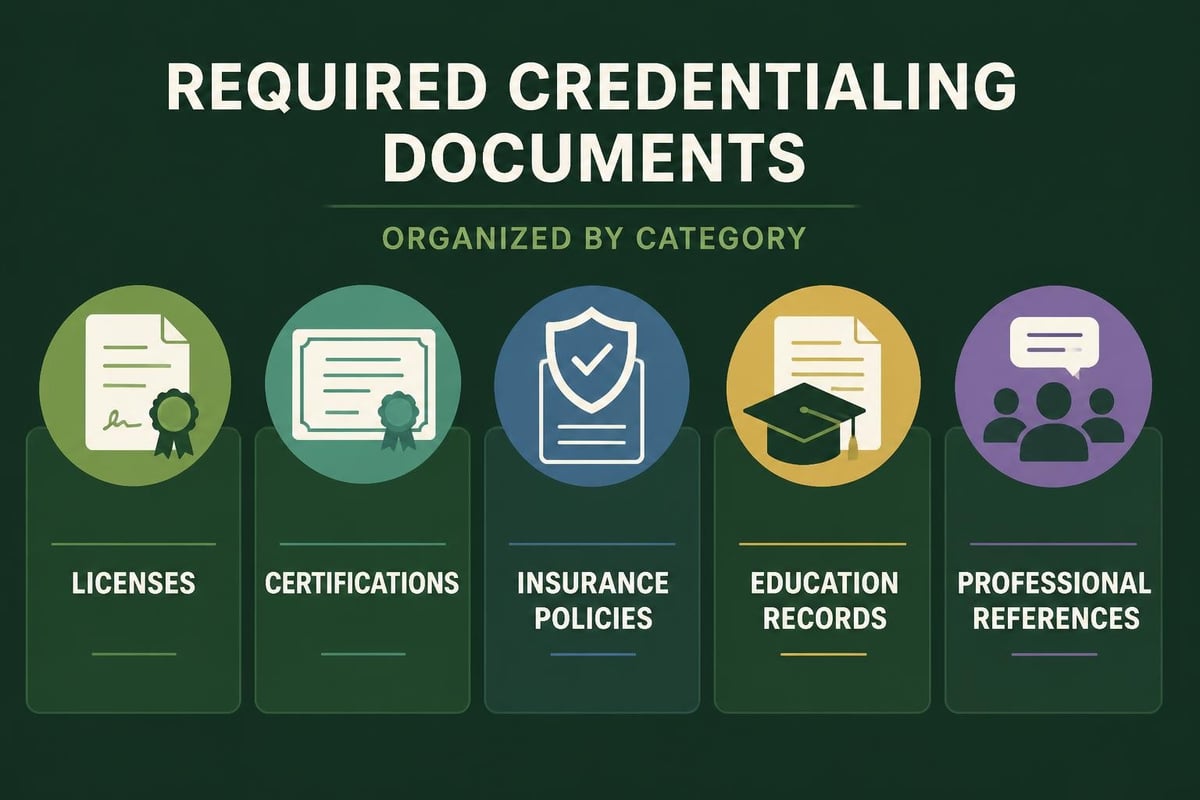 Credentialing documentation requirements