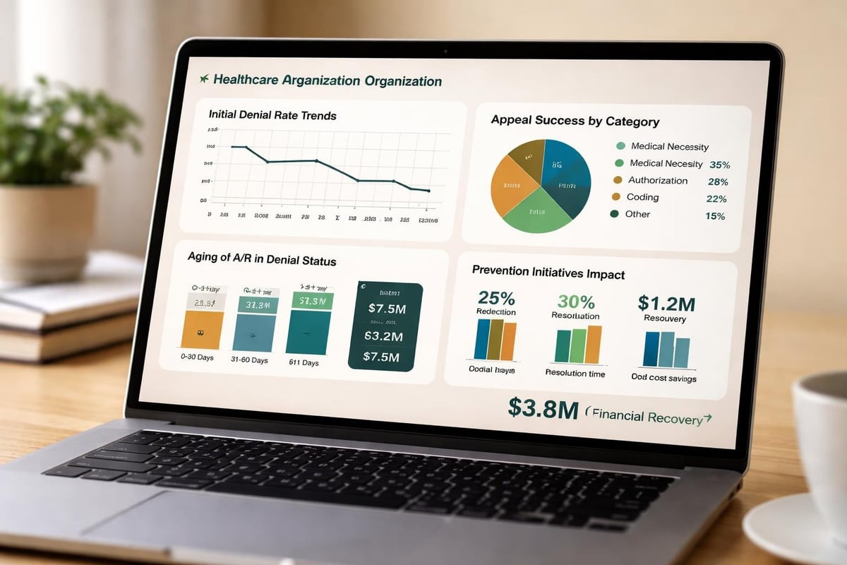 Denial management performance metrics