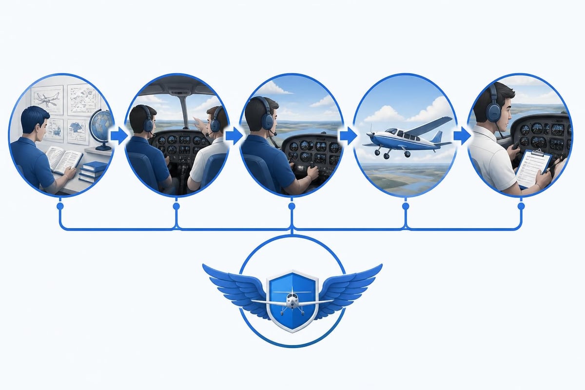 Recreational pilot licence training path