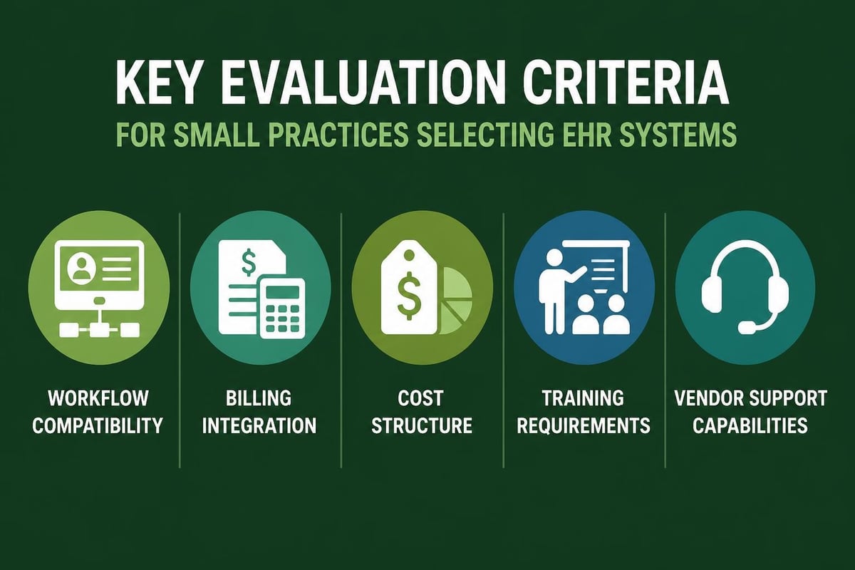 Small practice EHR selection criteria
