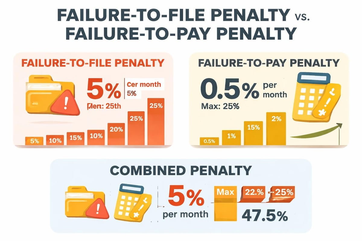 Tax penalty comparison chart