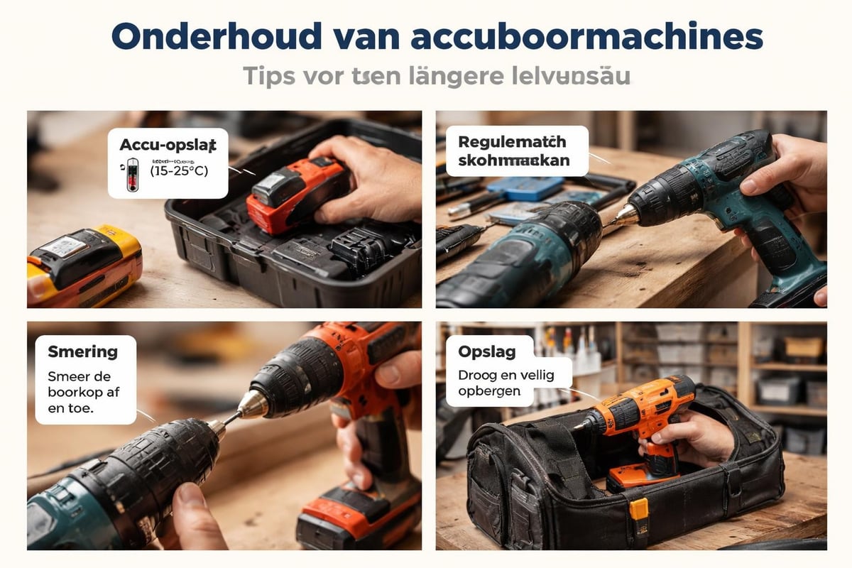 Accuboormachine onderhoud tips