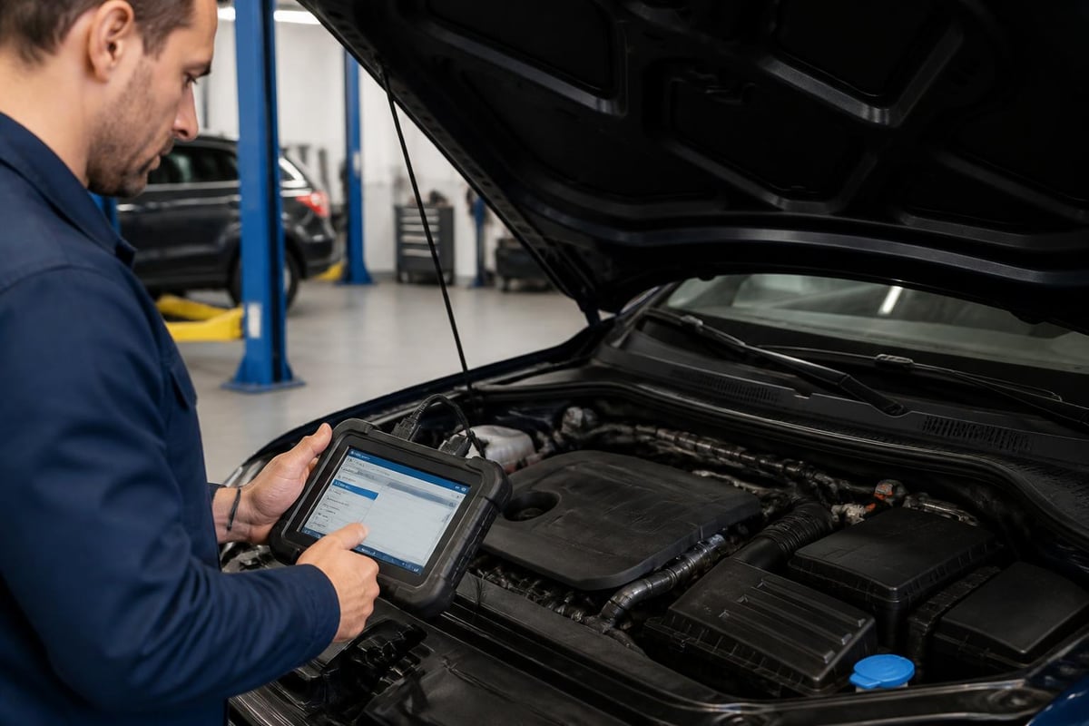 European car diagnostic process