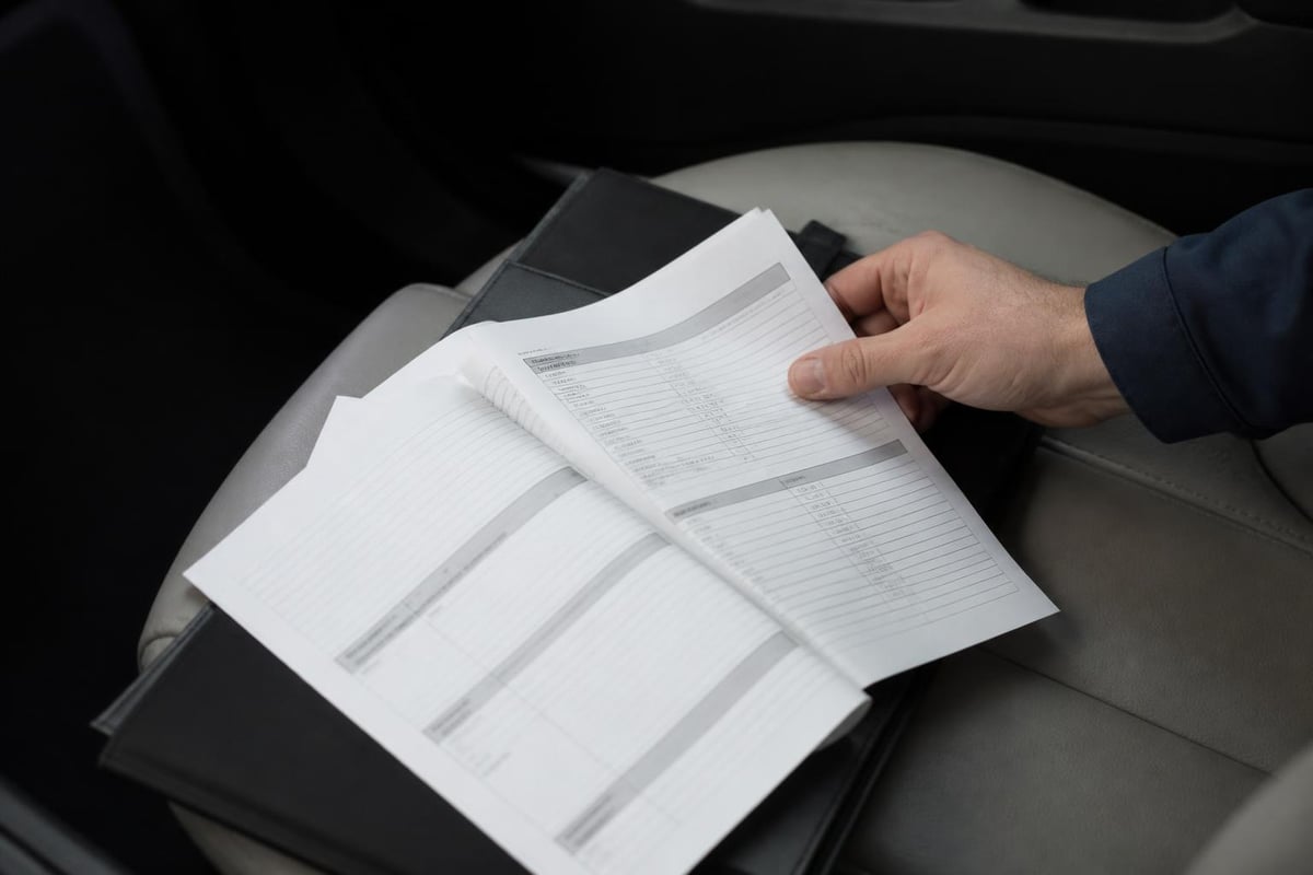 Vehicle service documentation