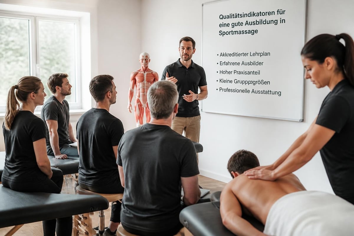 Qualitätskriterien Sportmasseur Ausbildung
