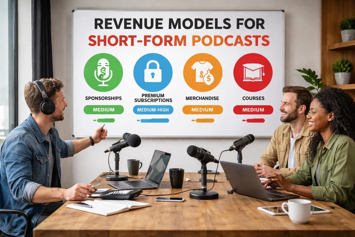 Monetization strategies for short podcasts