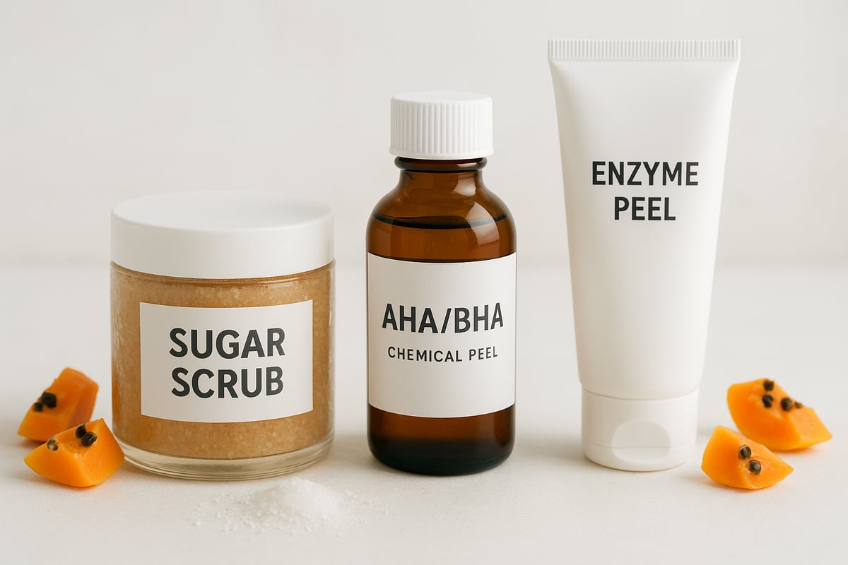 Olika typer av kroppspeeling: Mekanisk, kemisk och enzympeeling