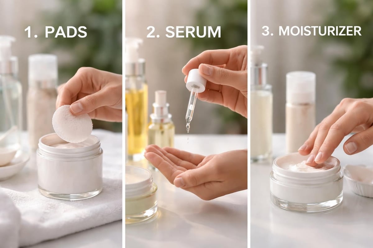 Skincare layering sequence