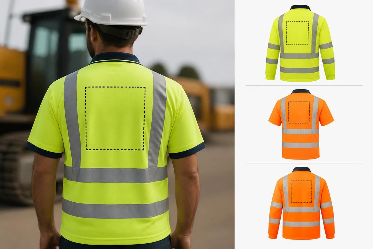 Logo placement zones for different industry requirements