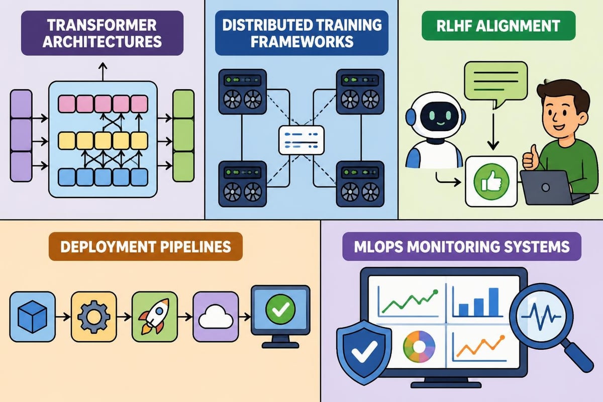 Advanced AI course curriculum components