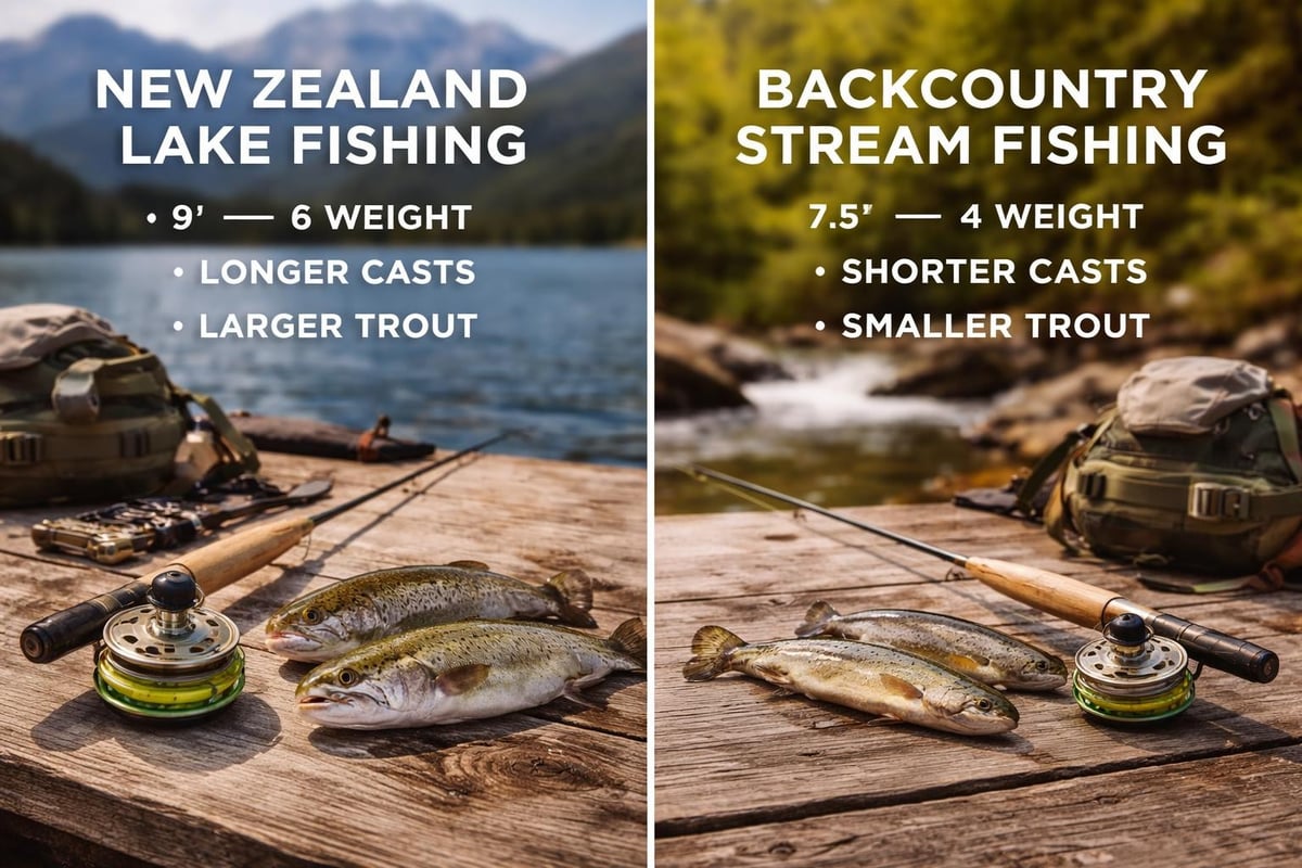 Lake versus stream fly rod comparison