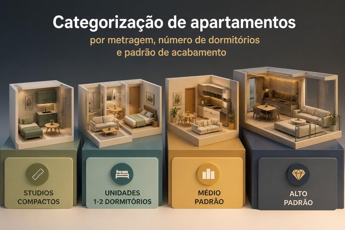 Comparação de tipos de apartamentos