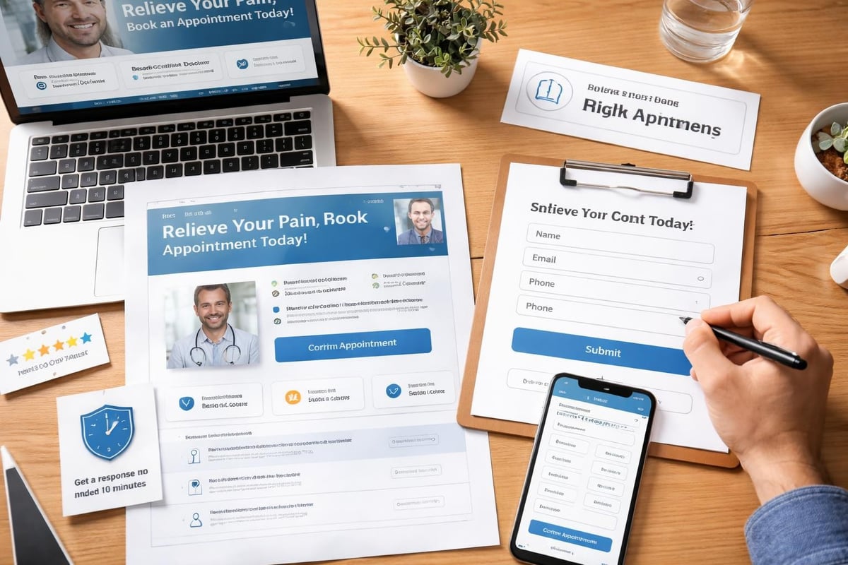 Landing page conversion elements
