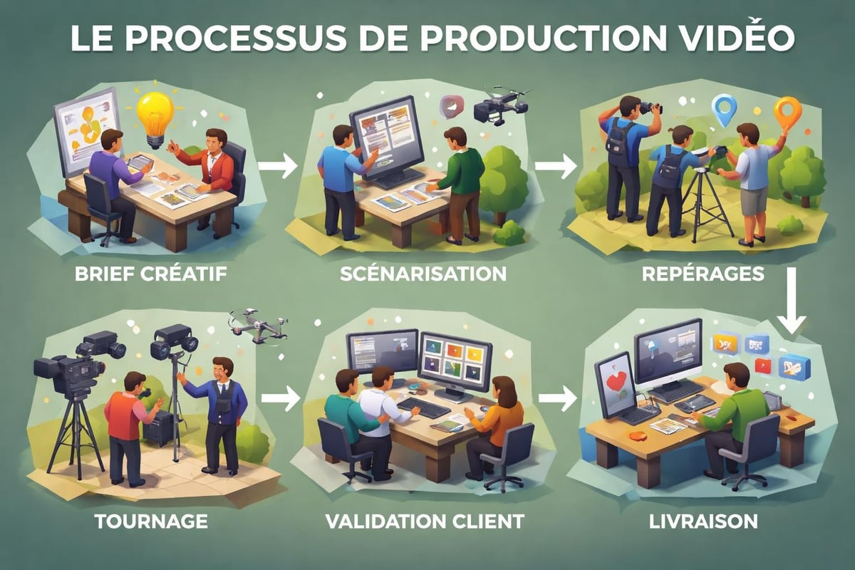 Processus production vidéo