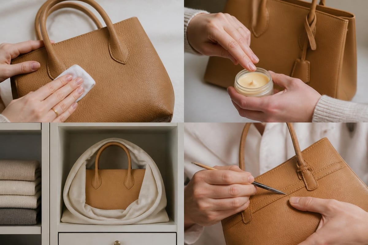 Leather care process