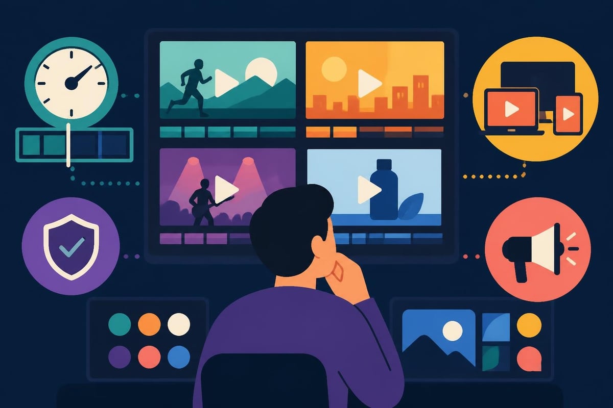 Video editing portfolio evaluation