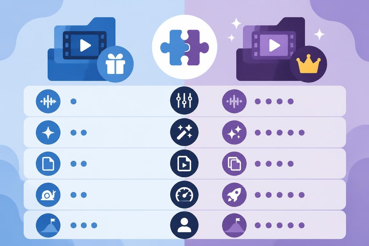 Software comparison chart