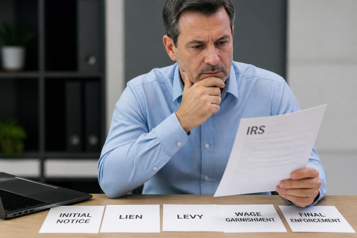 IRS collection enforcement timeline