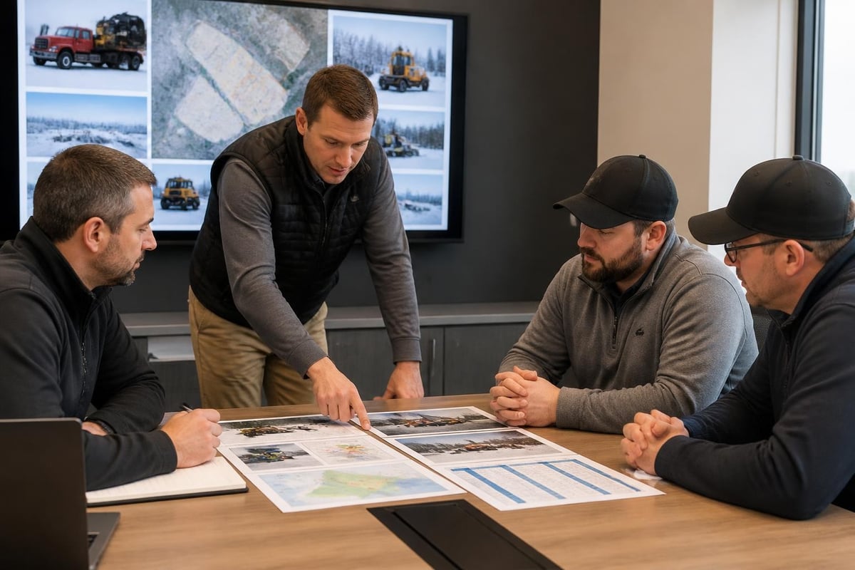 Snow removal service planning layers