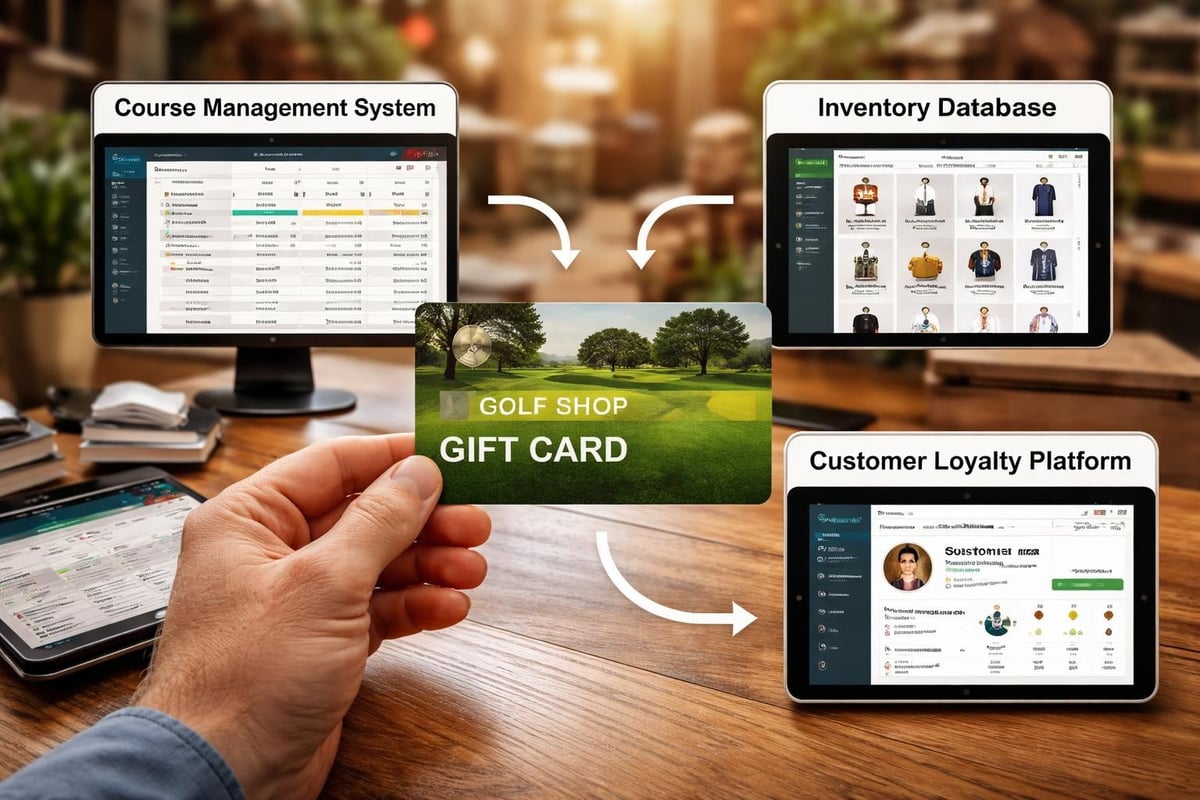 Golf gift card ecosystem
