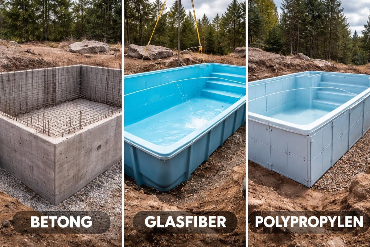 Ground pool materials comparison