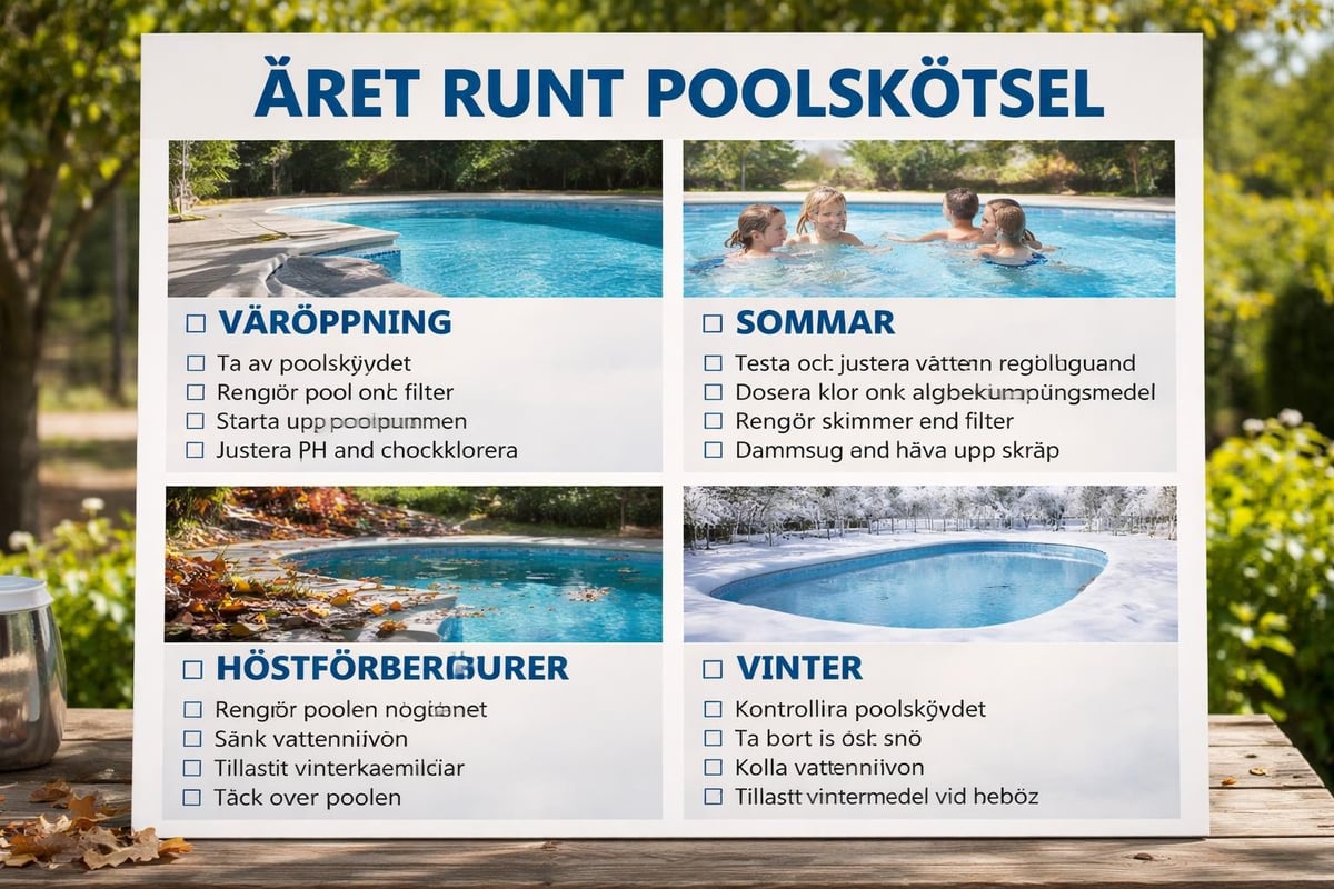 Ground pool seasonal maintenance