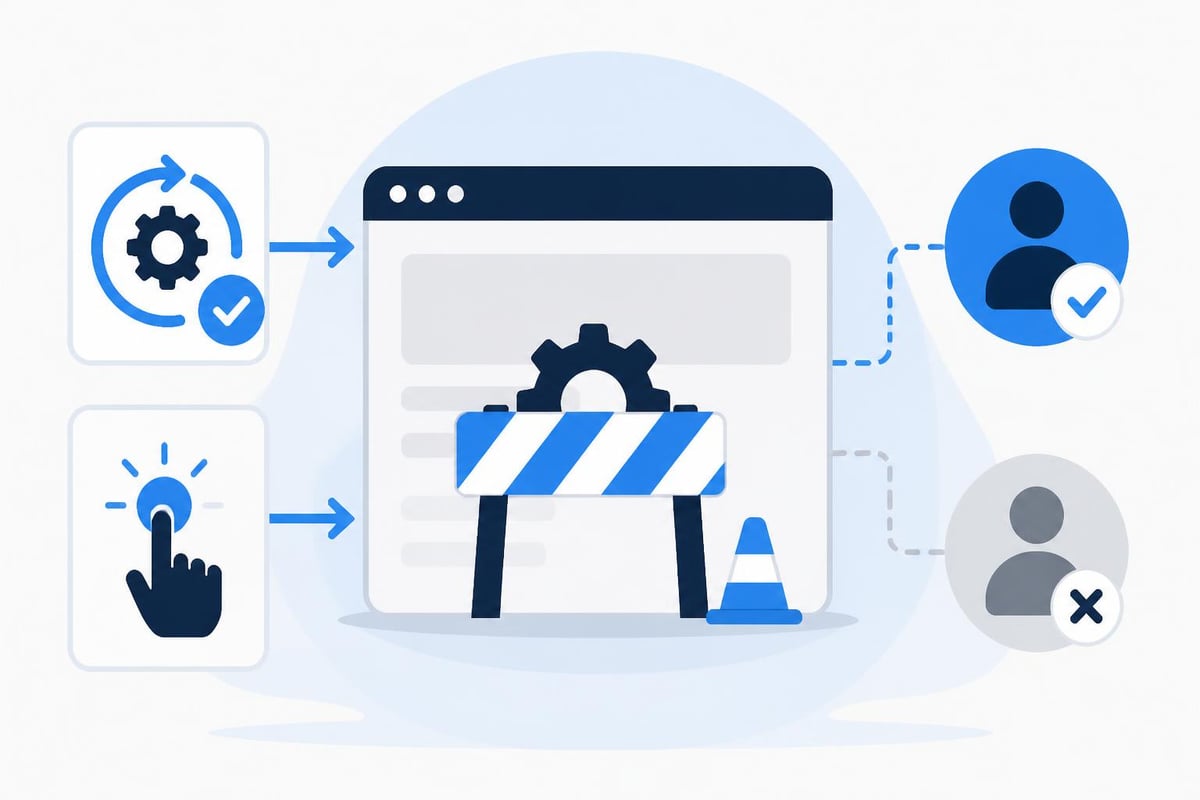 WordPress maintenance mode activation process