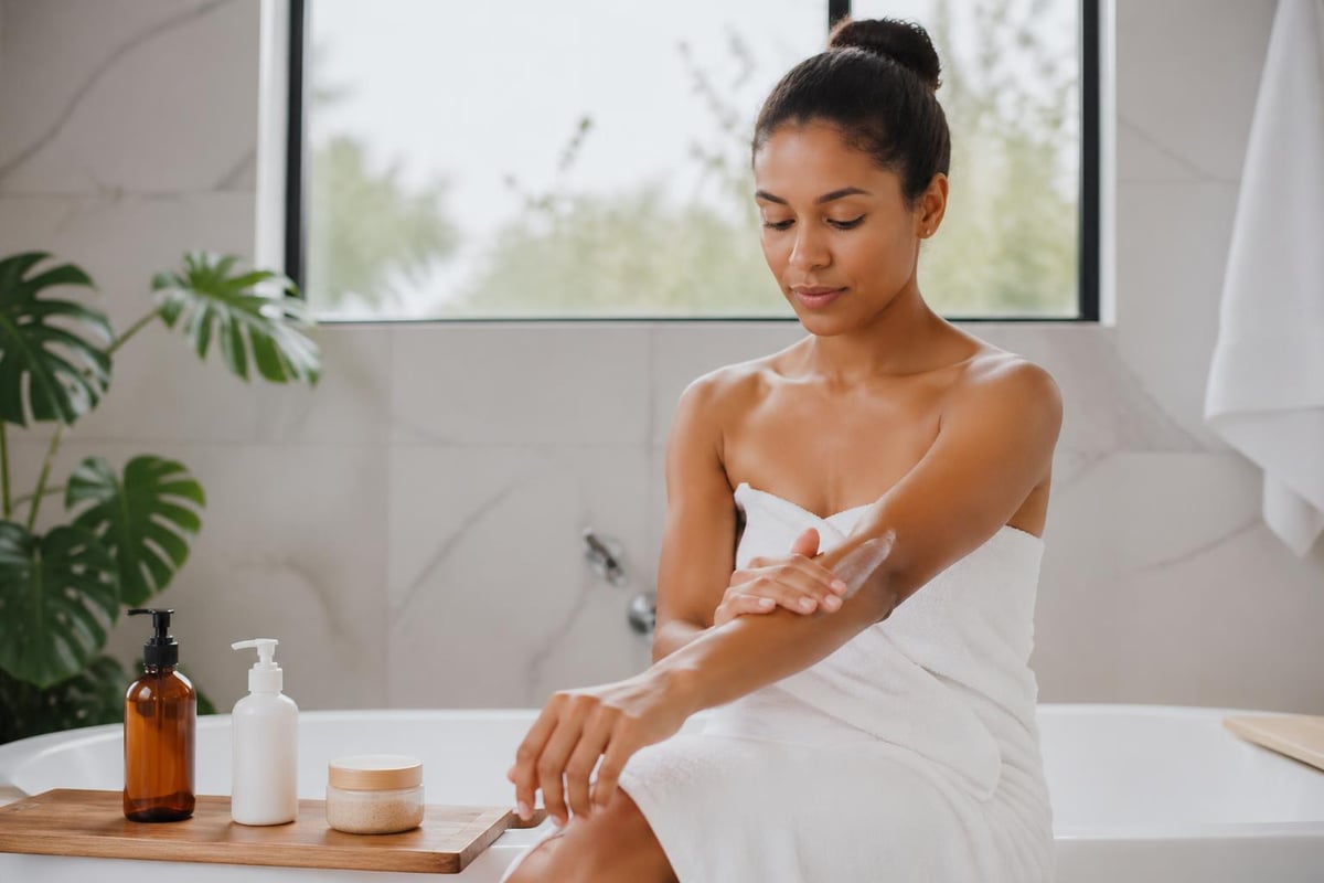 Home spa routine
