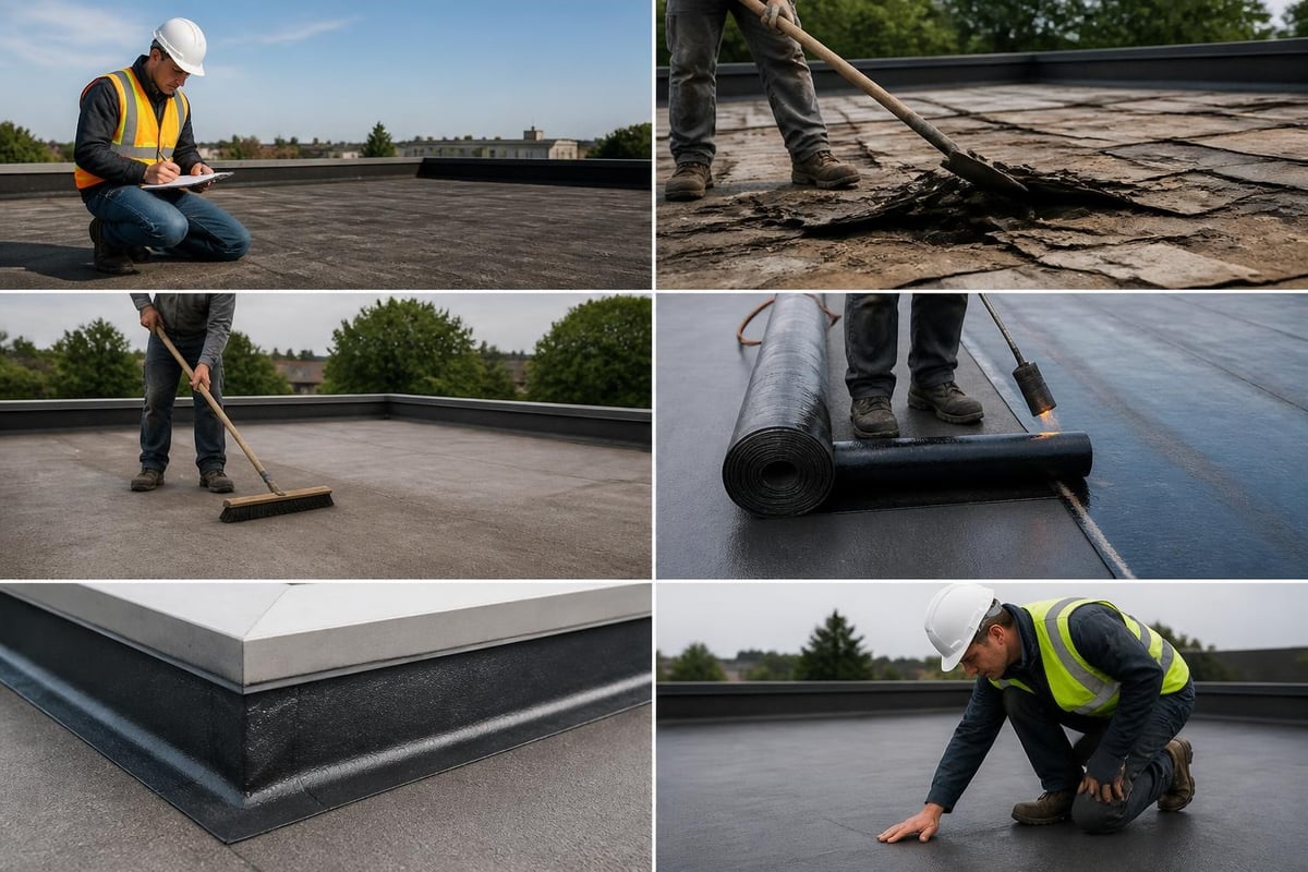 Flat roof project timeline