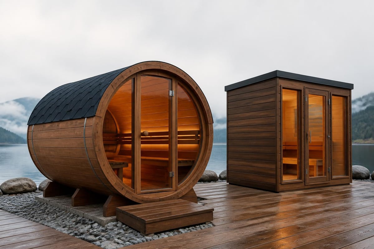 Pod sauna architectural efficiency