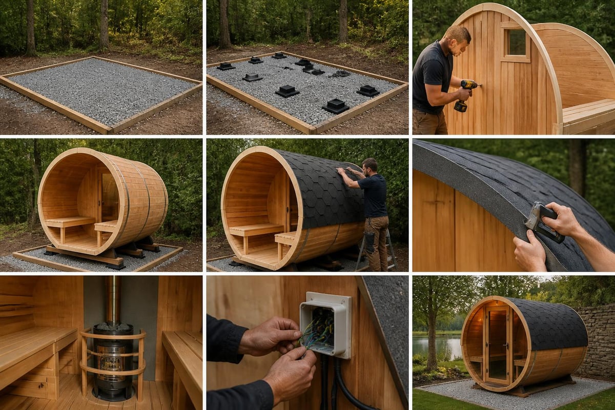 Pod sauna installation steps