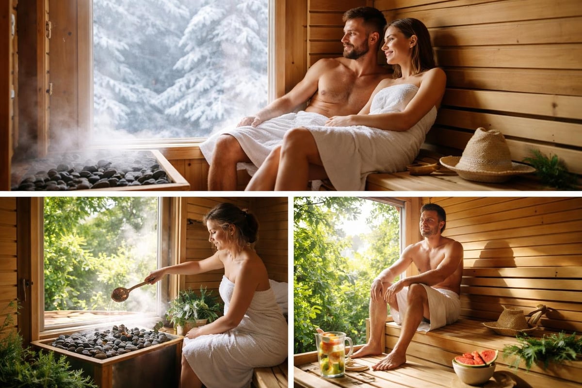 Annual sauna sleep routine cycle