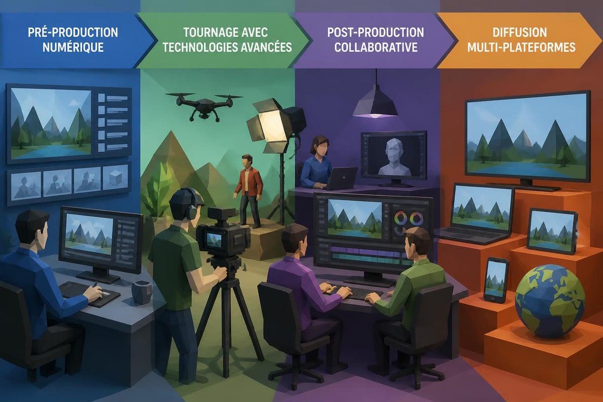 Workflow production audiovisuelle moderne