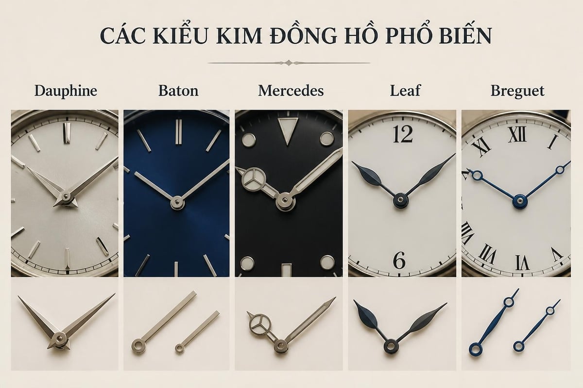 Các kiểu kim đồng hồ