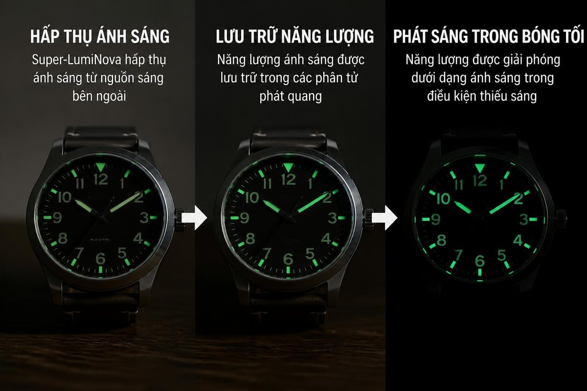 Công nghệ phát quang kim đồng hồ