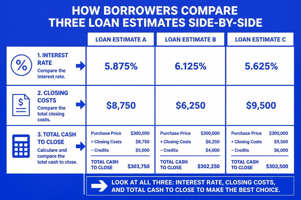 Loan Estimate comparison