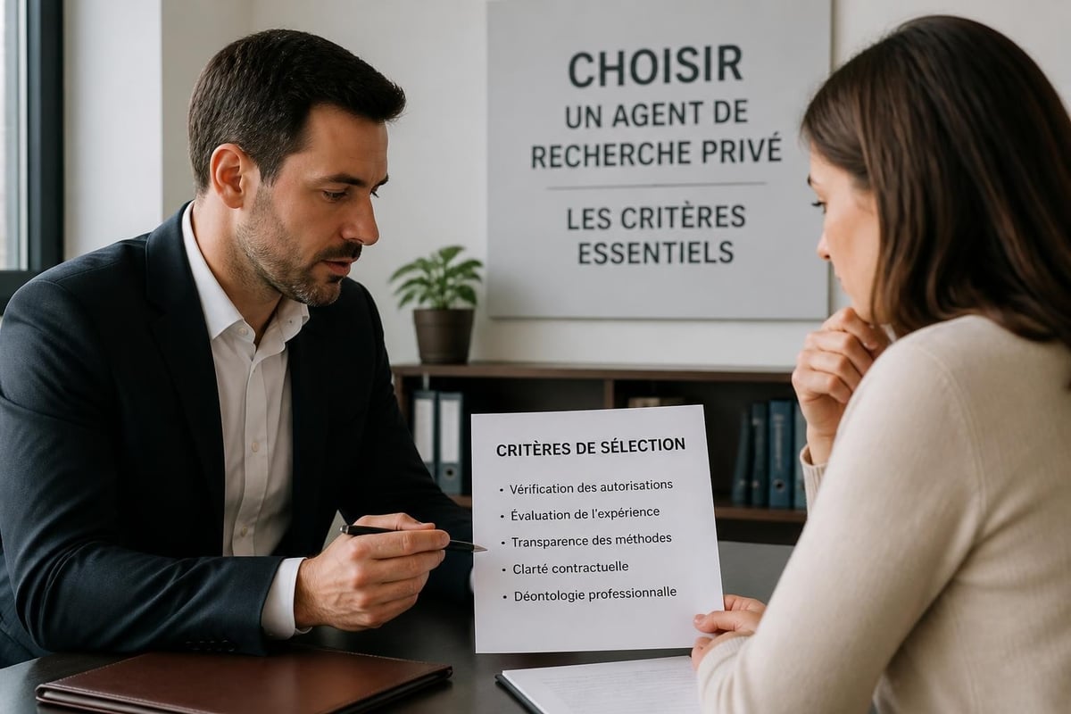 Choix detective privé professionnel