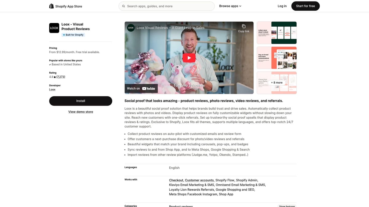 Top 7 Shopify Partner Apps To Boost Your Business in 2026 - Loox – Visual Product Reviews