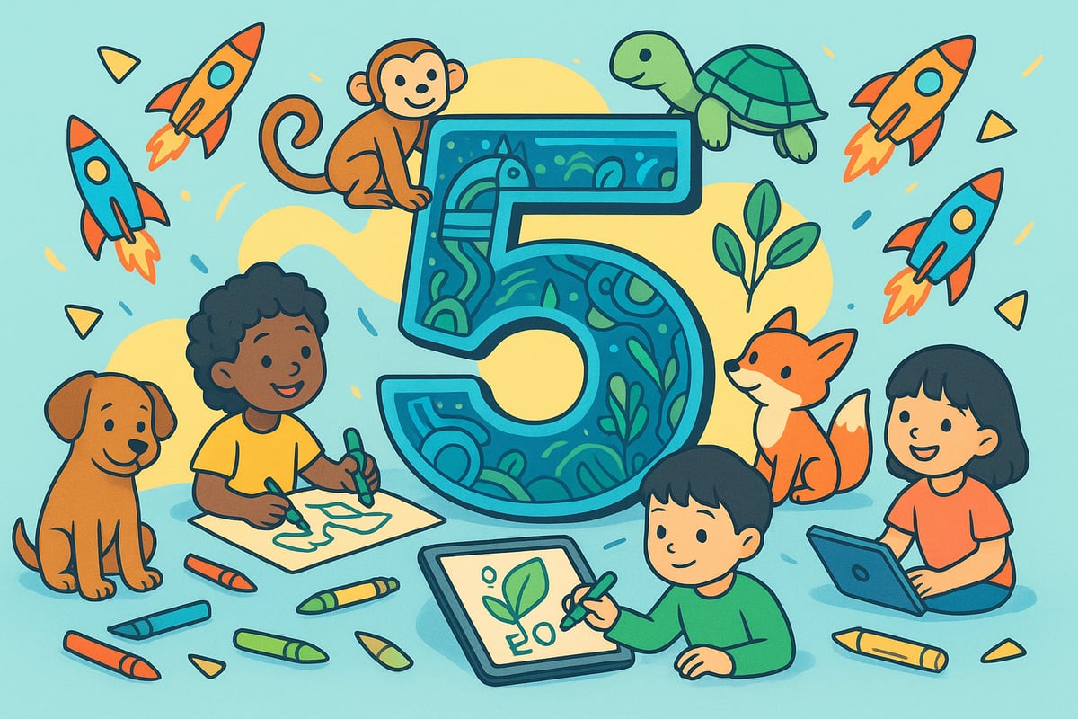 Creative Number 5 Coloring Page Design Ideas for 2026