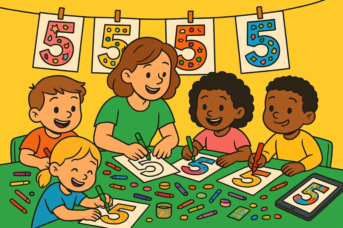 Step-by-Step Guide: Organizing a Number 5 Coloring Activity