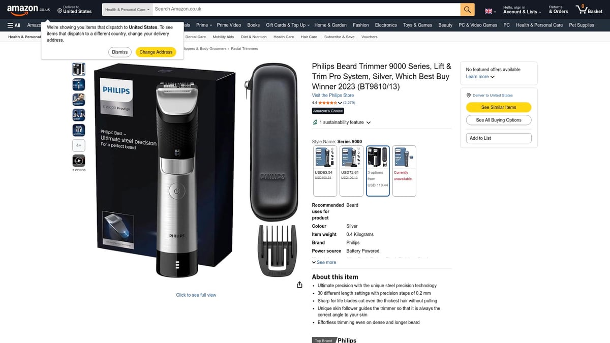 Les 7 meilleures tondeuses à barbe pour hommes à essayer en 2026 - Philips Série 9000