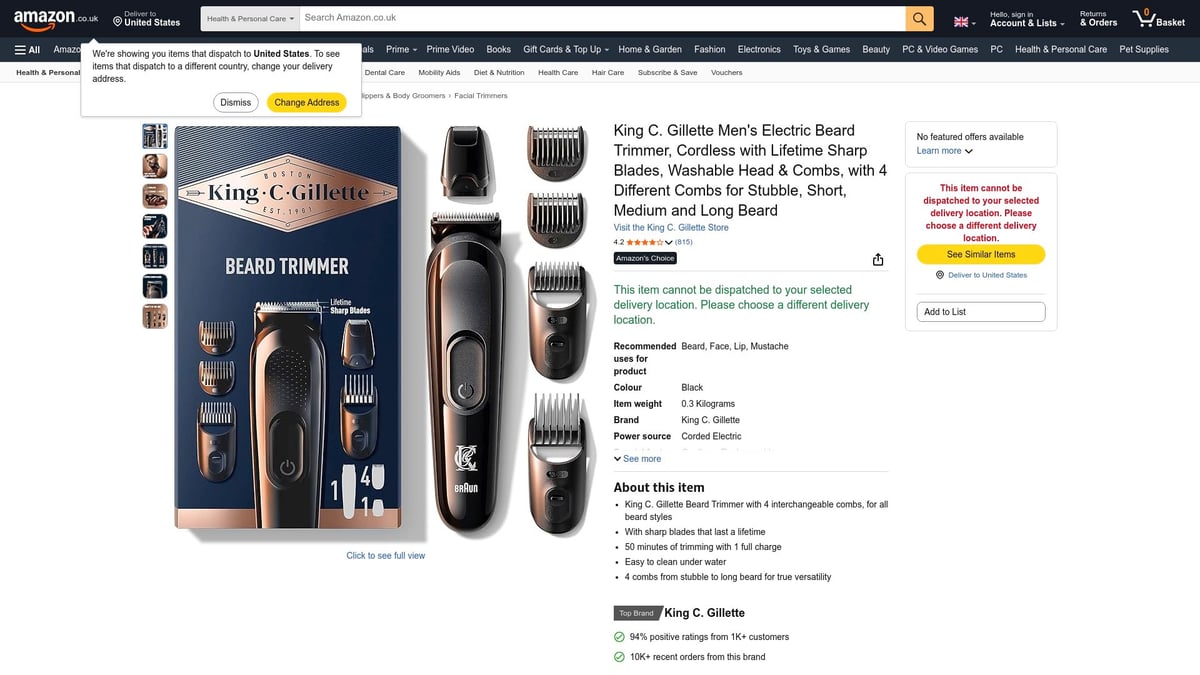 Les 7 meilleures tondeuses à barbe pour hommes à essayer en 2026 - Kit de tondeuse à barbe Gillette de King C.