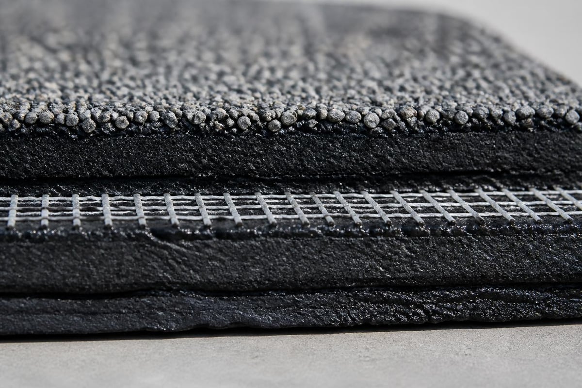 Flintlastic roofing system layers