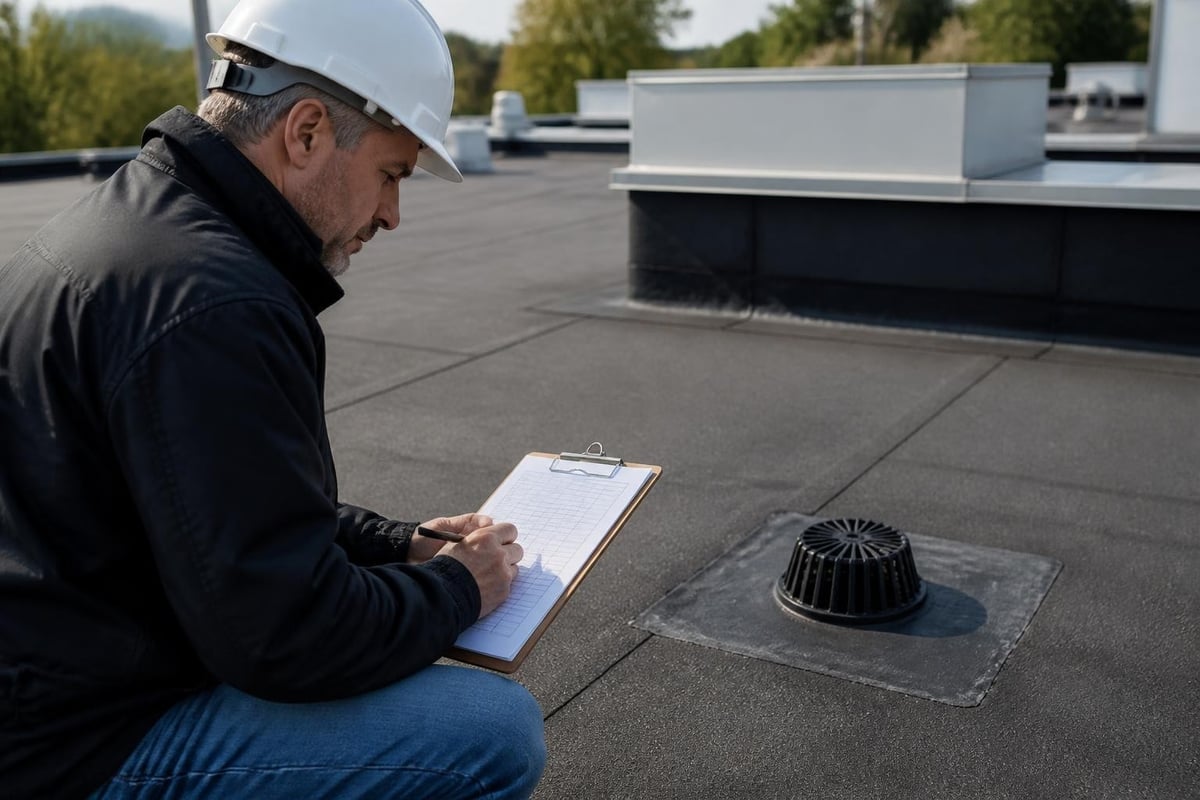 Flintlastic roof maintenance inspection