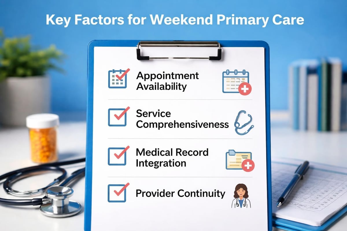 Weekend primary care selection