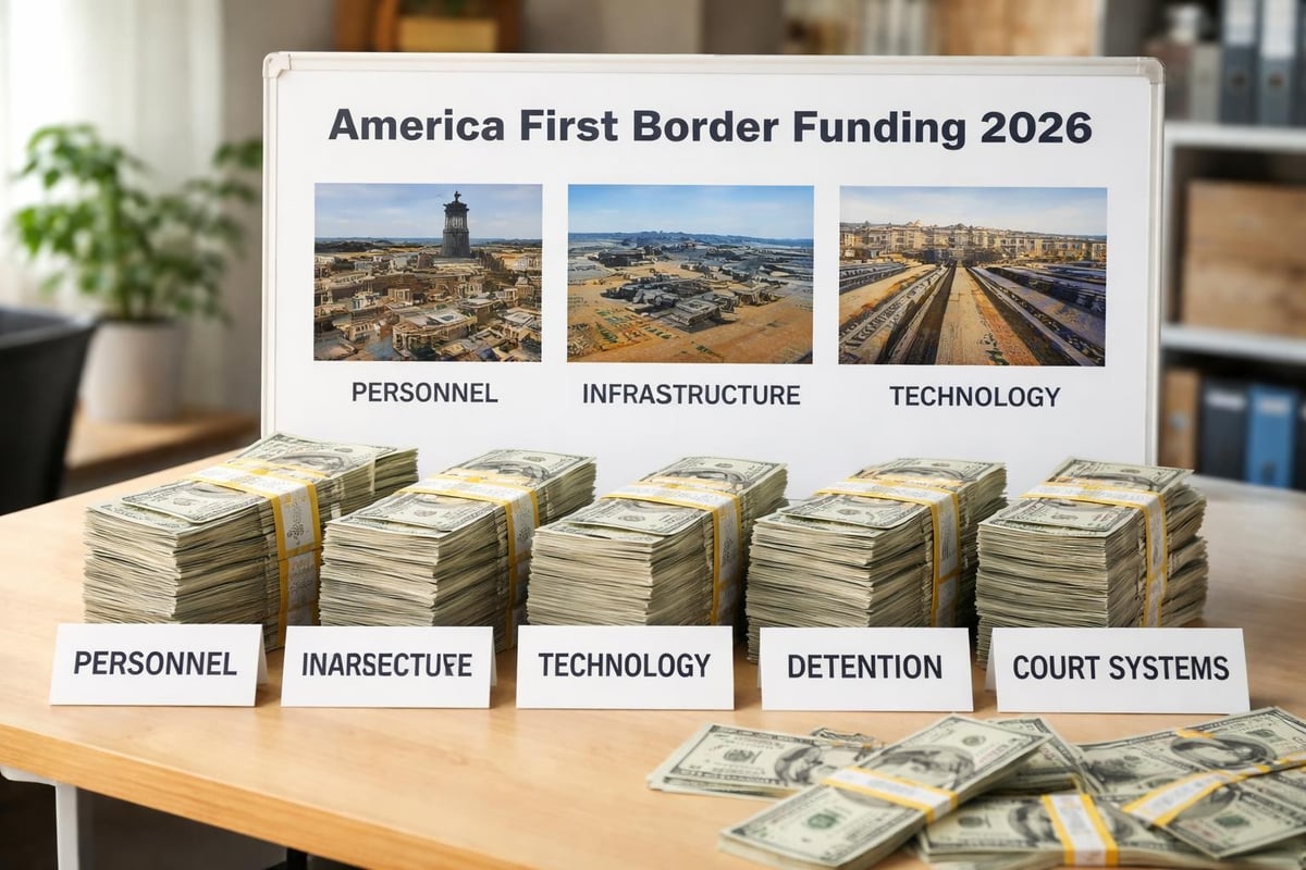 Border security budget allocation categories