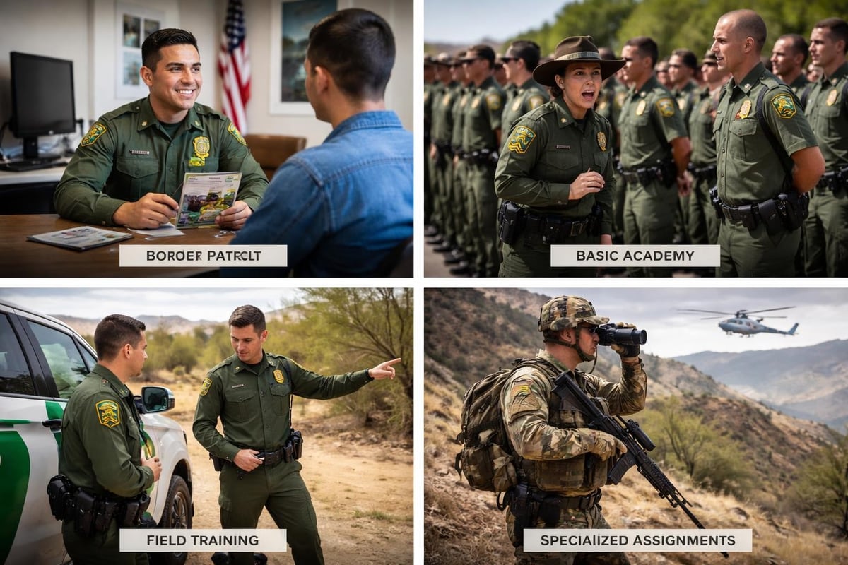 Border Patrol training progression